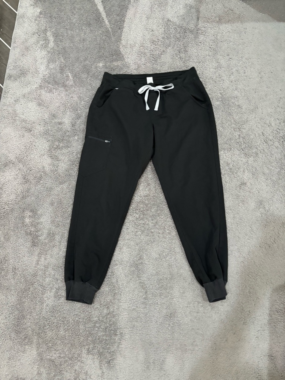 Large FIGS Black Scrub Pants